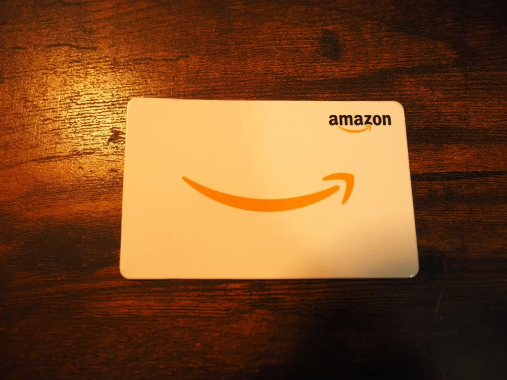 Amazonギフト券シルバープレートカード